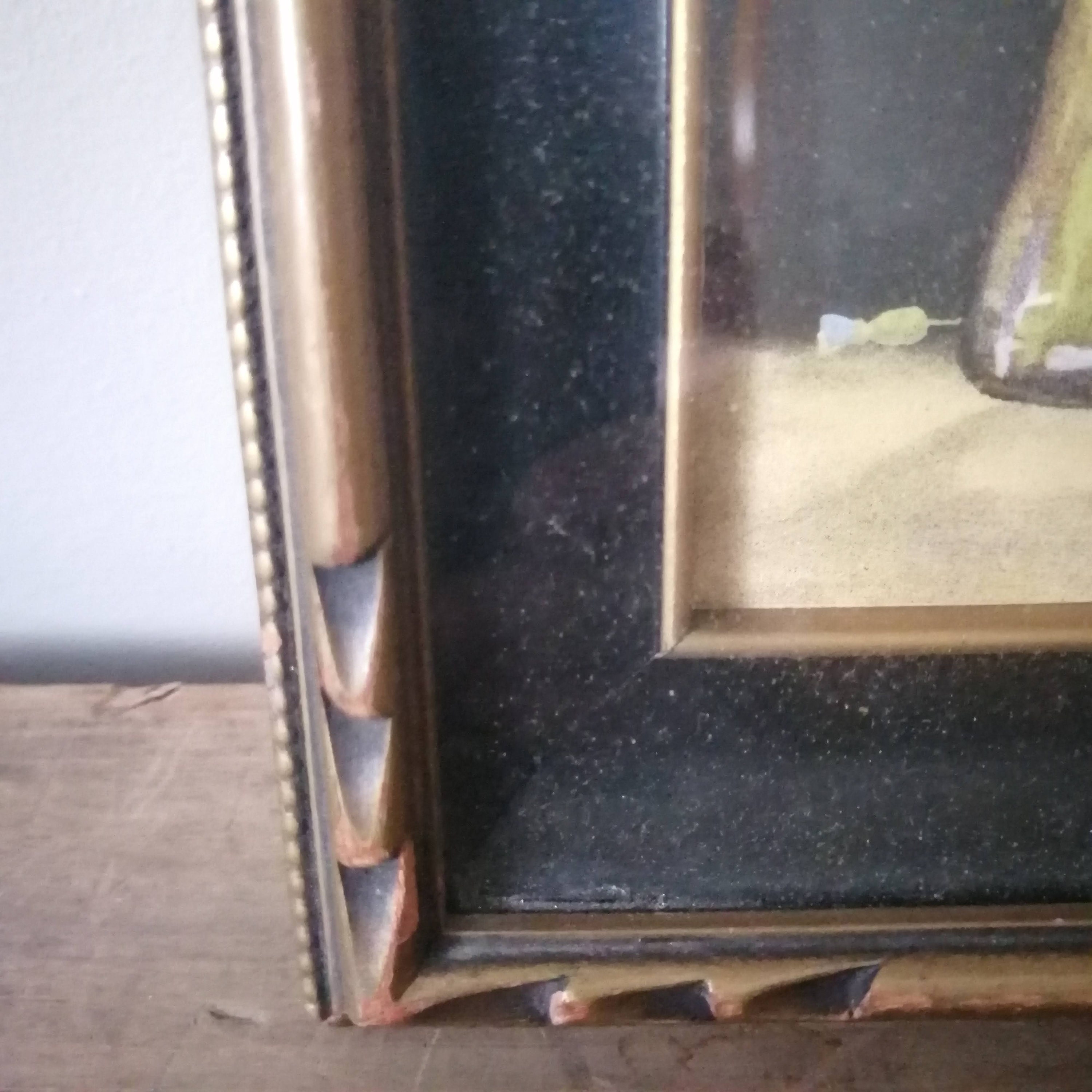 Lovely VINTAGE Framed FLORAL ART 5 3/4 X 7 Vase Etsy