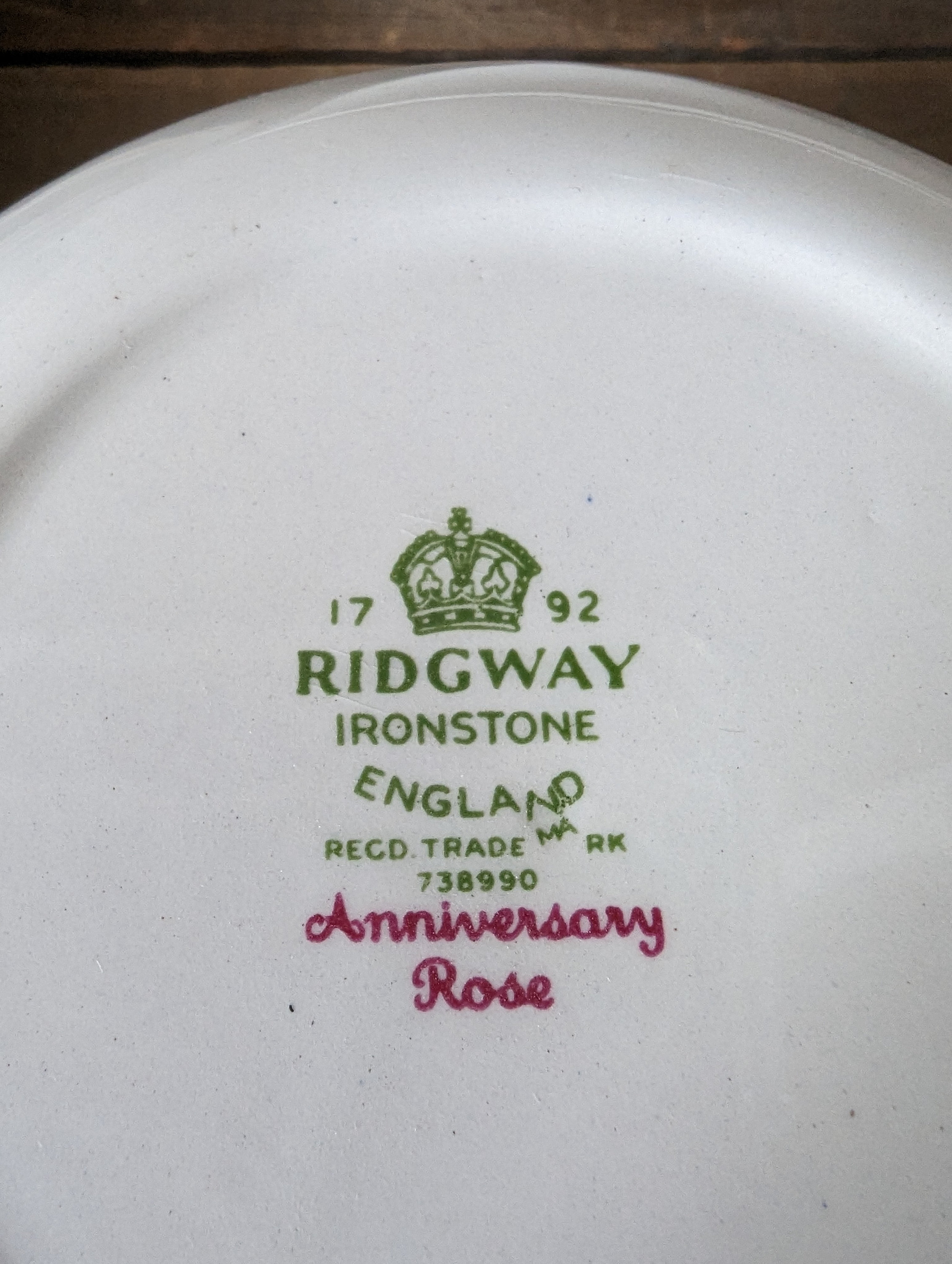 Rose Ridgeway England Vintage 'ANNIVERSARY ROSE' Dishes and Bowls, Ridgway Ironstone, Made in ...