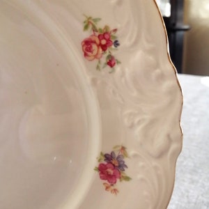 Vintage Large Luncheon PLATE, WAWEL Pattern WAV65, Poland ~ 1950's