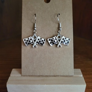 Checkered Flag Earrings