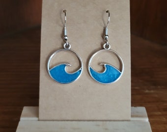 Resin Wave Earrings