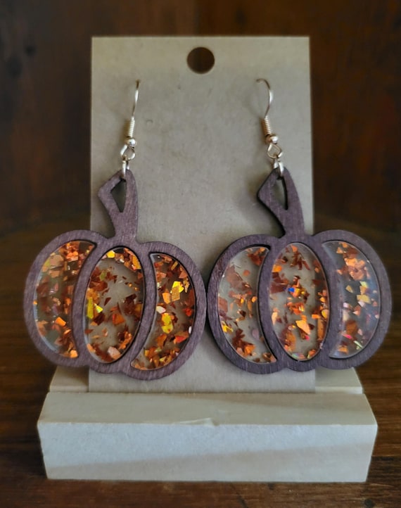 Orecchini Pendenti Halloween – Zucca, Gatto, Cappello – Resina E Lega – Donna E Ragazza - 6