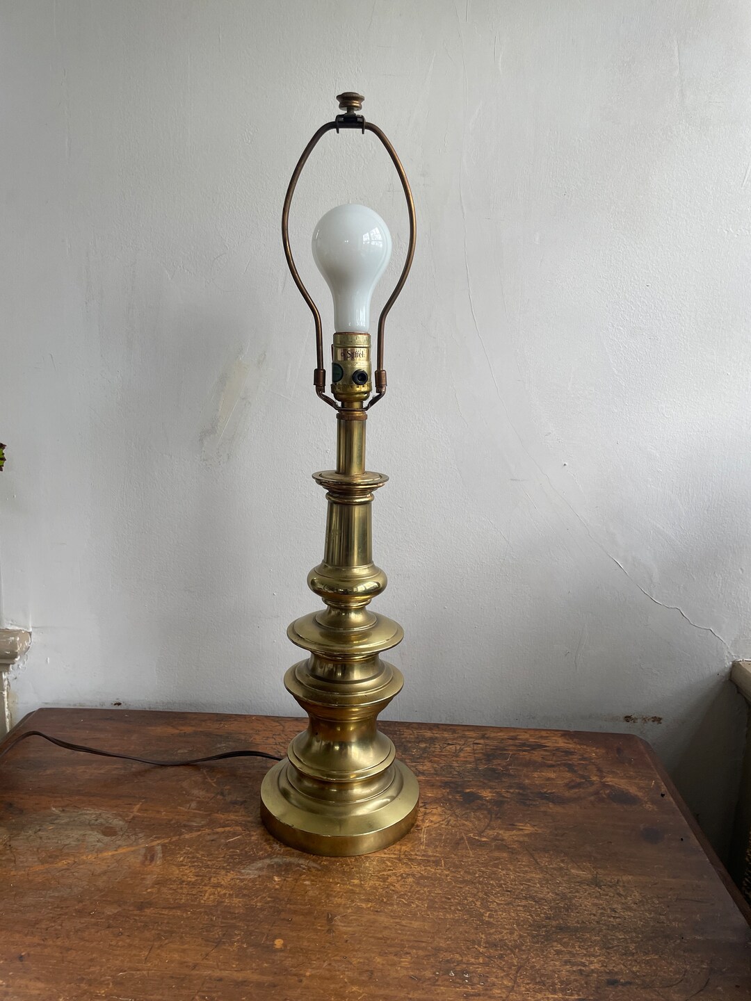 Stiffel Brass Table Lamp 24" Hollywood Regency MCM Vintage - Etsy