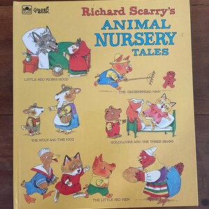 Animal Nursery Tales von Richard Scarry 1st Edition 1975 Hardcover Golden Book