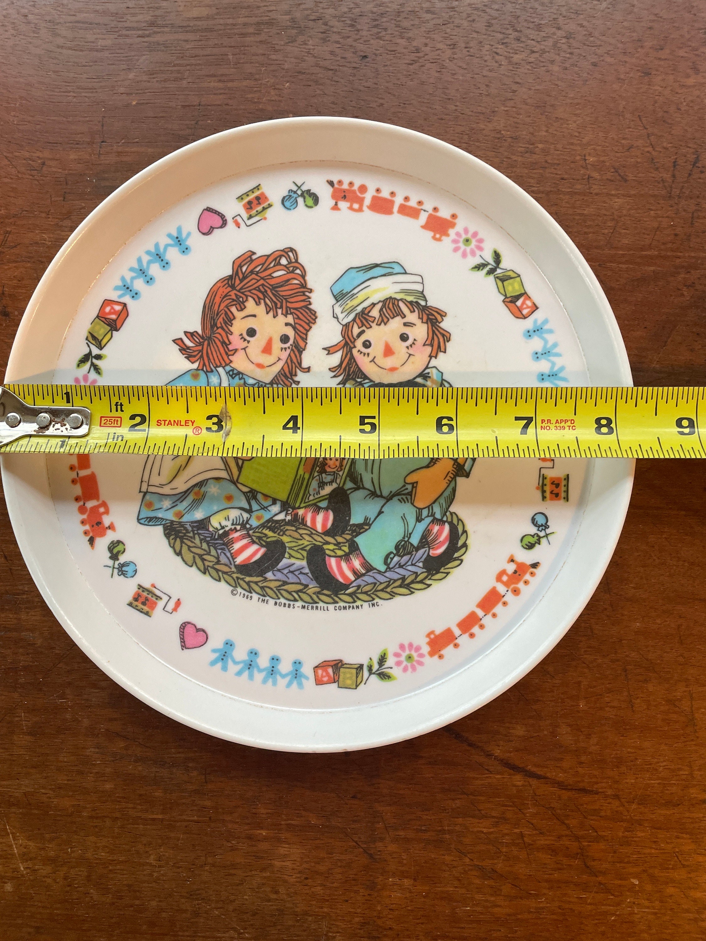 Vintage Raggedy Ann & Andy Child's Plate 1969 Oneida Baby Dish - Etsy