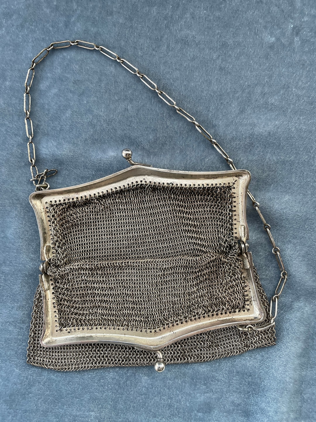 Vintage Silver Chainmail Mesh Purse 1920's Art Deco Unmarked Antique German  Edwardian Evening Bag Downton Abbey Clutch Titanic Wristlet - Etsy