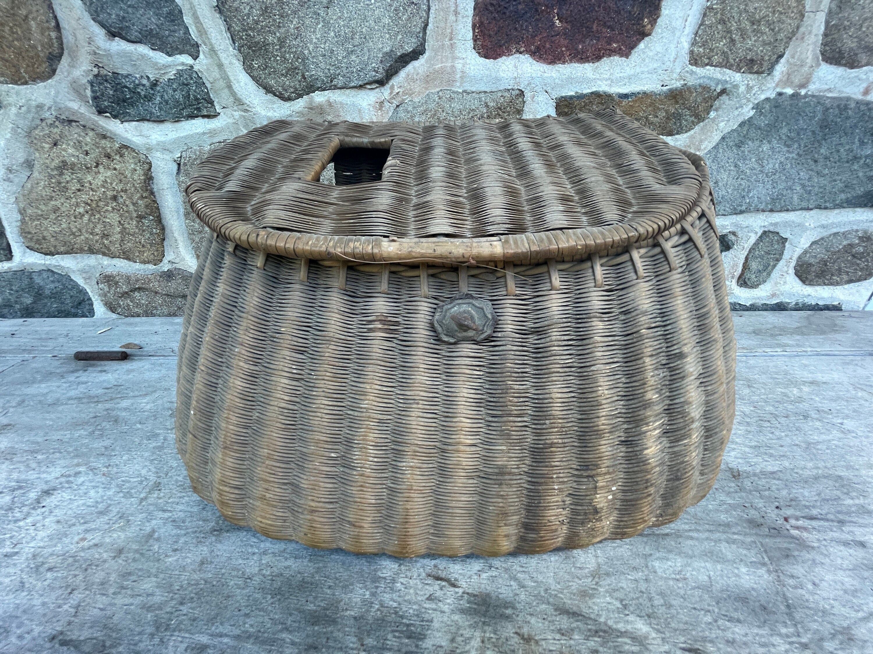 Woven Fishing Basket 