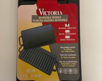 Victoria Reversible Griddle 16 x 8 inches