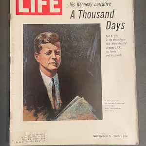 Life Magazine November 5 1965 John F Kennedy A Thousand Days Arthur Schlesinger