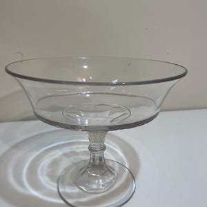 Antique Pressed Glass Pedestal Compote Bowl Dish Centerpiece Fruit Bowl