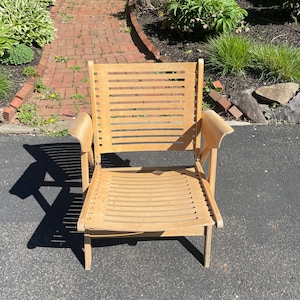 Mid Century Modern &quot;REX&quot; Folding Lounge Chair by Niko Kralj