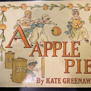 Vintage Kate Greenaway A Apple Pie 1970 Book Jacket Great Condition Collectible