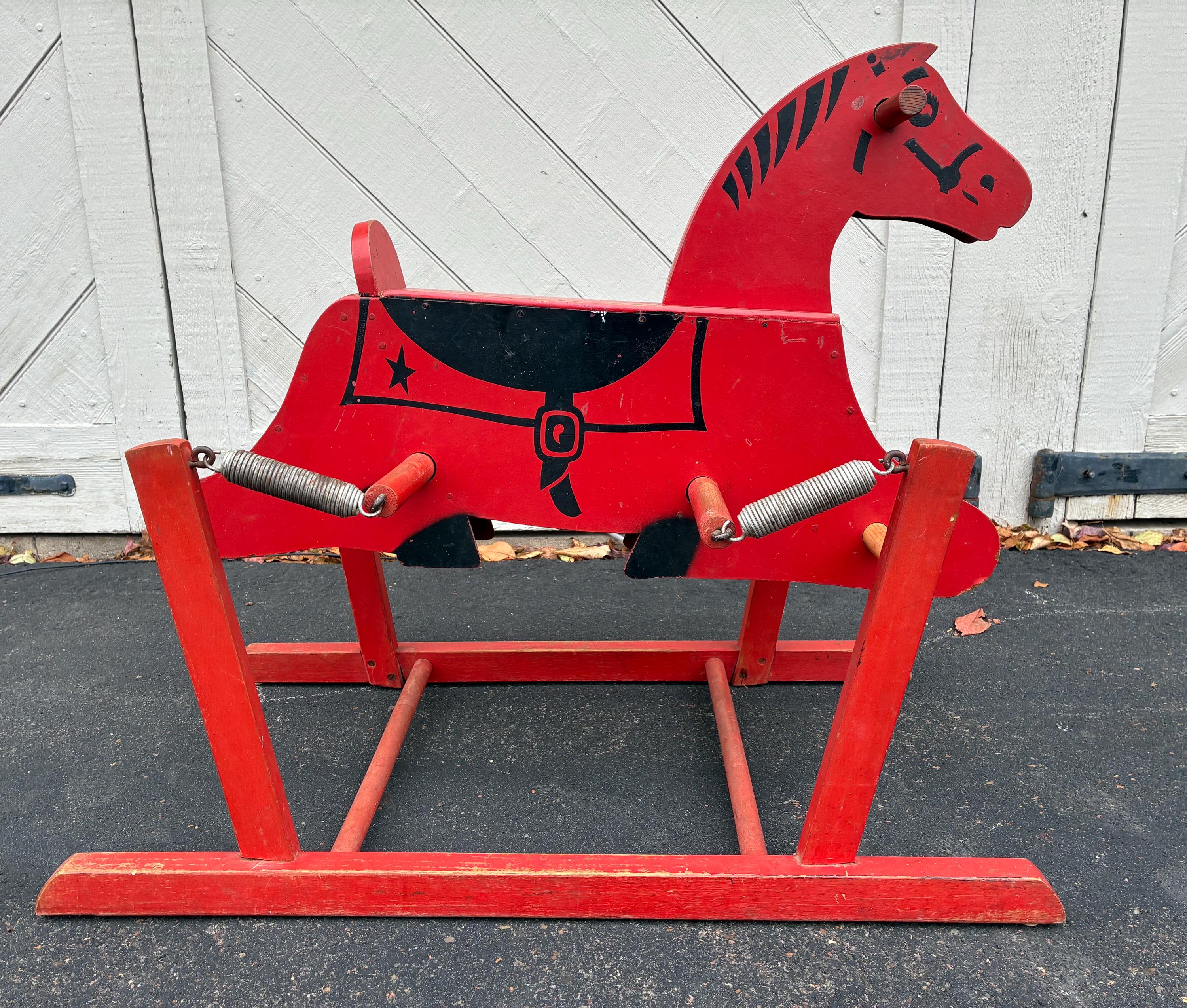1950s Rocking Horse - Etsy