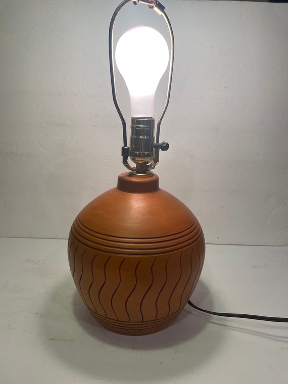 Hand thrown pottery lamps deals
