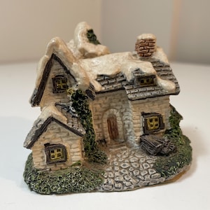 Christmas Village Miniature Building Museum Collections Cornwall Winter Cottage