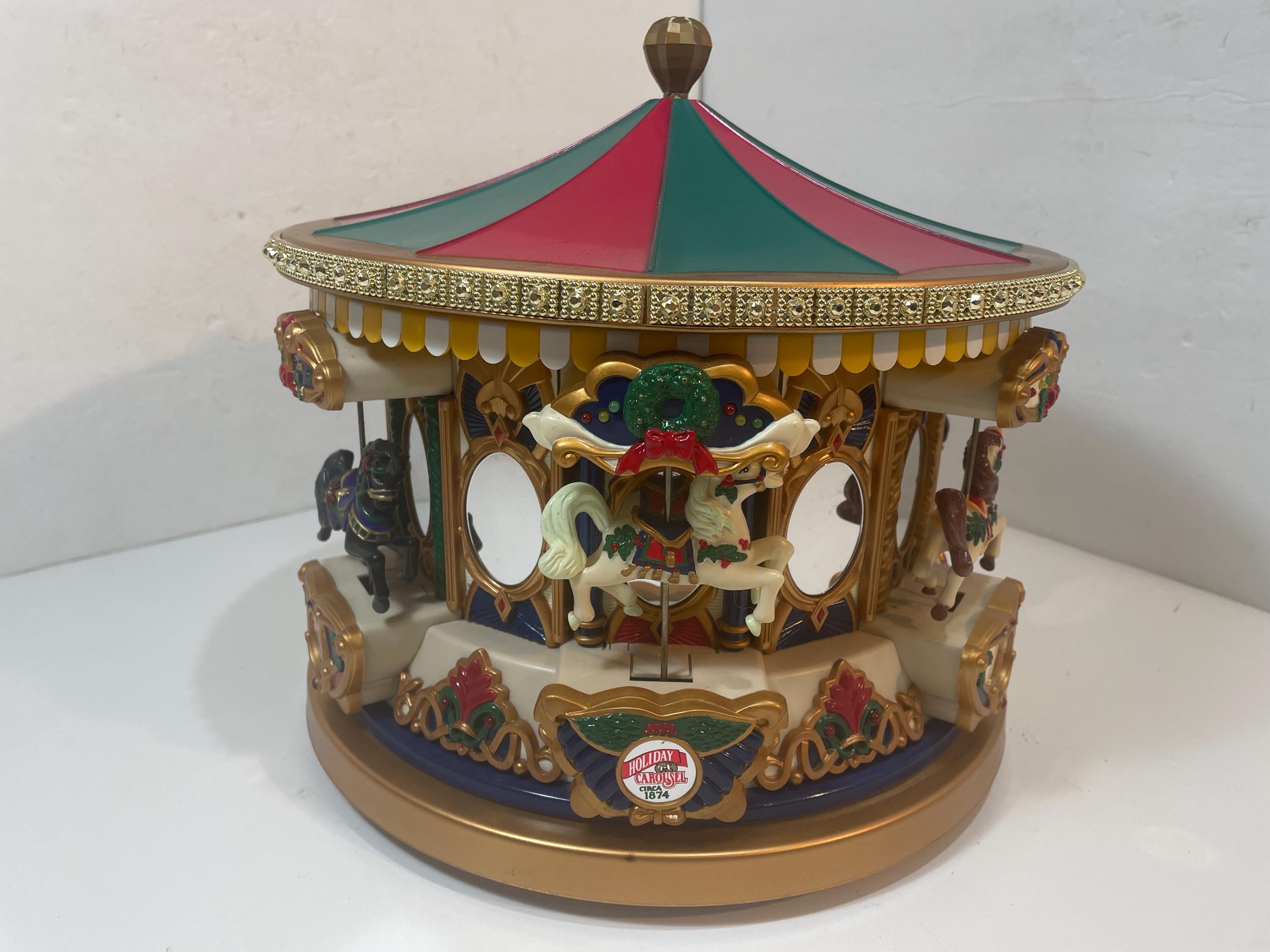 Mr. Christmas Grand Carousel Holiday Merry Go Round Animated