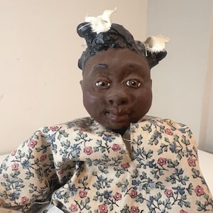 Daddy&#39;s Long Legs Sofie African American Doll signed by Pat Weeks 1990 KVK #DL10C