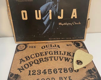 Vtg 60s Ouija Board Mystifying Oracle Board Game William Fuld