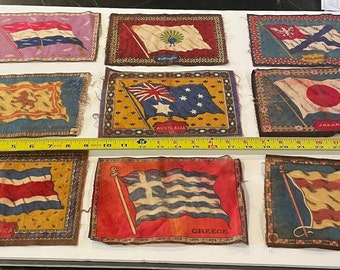 British Empire Silk Flags: 1934 Kensitas Tobacco Cards - Near
