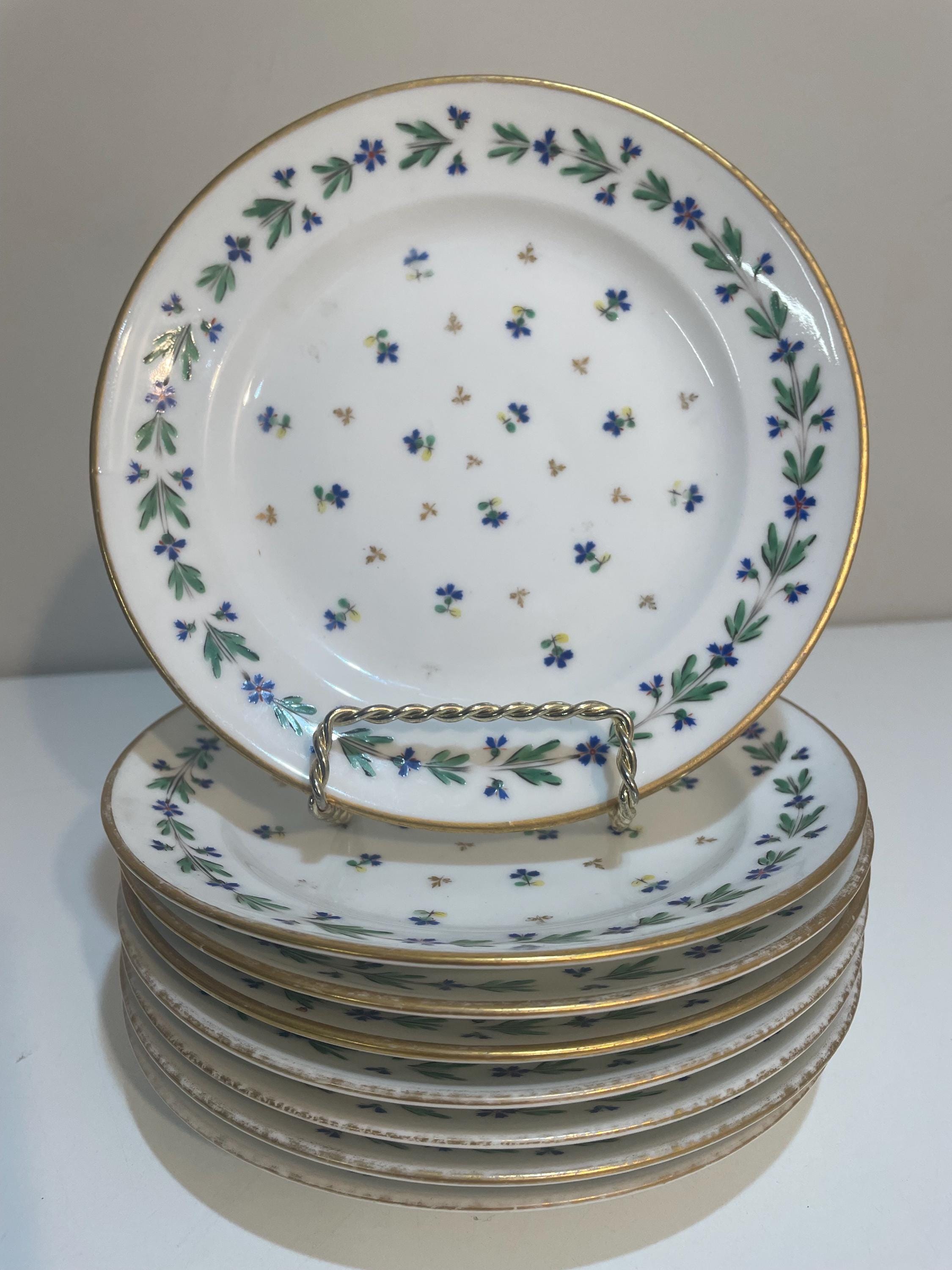 Limoges blue cornflower - Etsy 日本