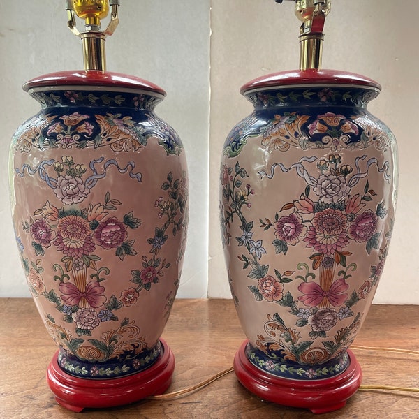 Chinoiserie Lamp - Etsy