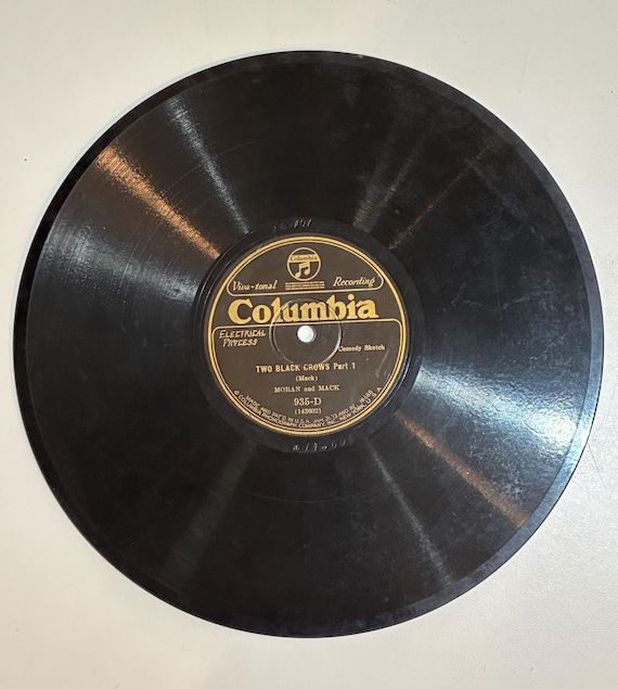 1927 Moran and Mack Two Black Crows 78 RPM Records - Minstrel