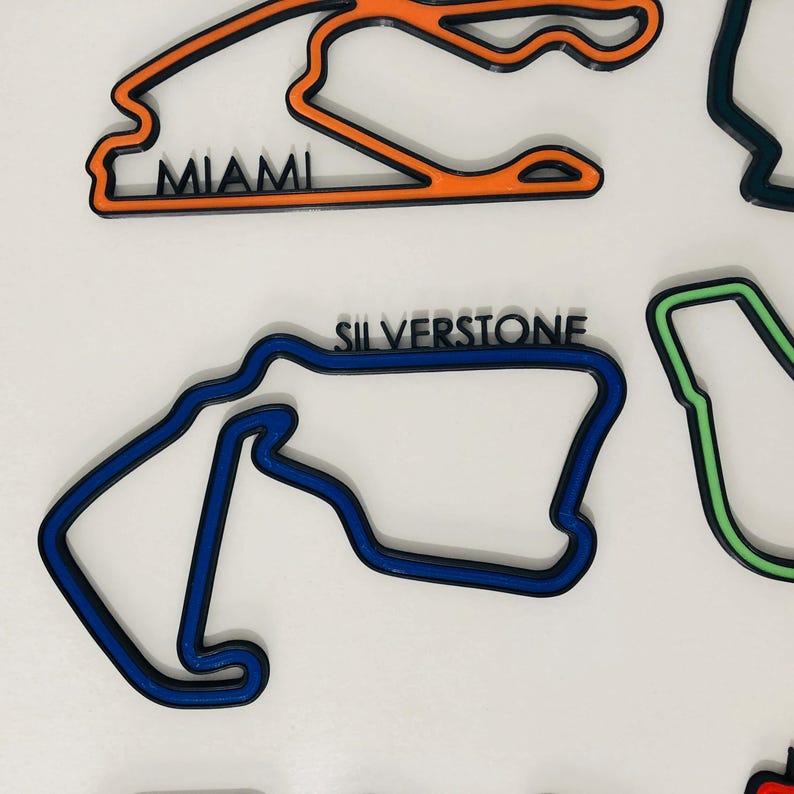 Formula 1, F1 Circuit, Race Track, 3D Wall Art