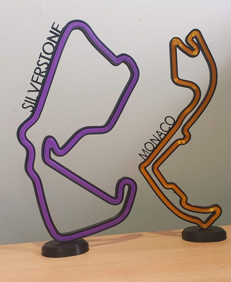 Formula 1 Rack F1 Race Track, 3D Art, Grand Prix Circuit, Decor Display Stand - Etsy