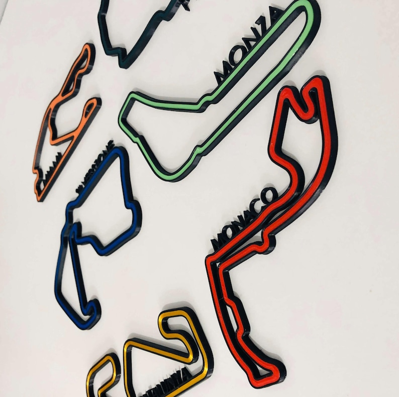 Formula 1, F1 Circuit, Race Track, 3D Wall Art