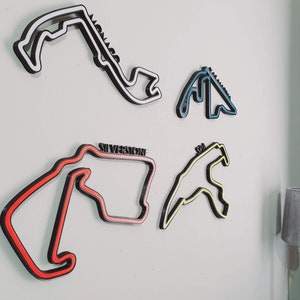 F1 Track, Circuit Collection, Wall Art, Race Track, World Race Tracks, Wall Décor, Motorsport Gift, Race Car