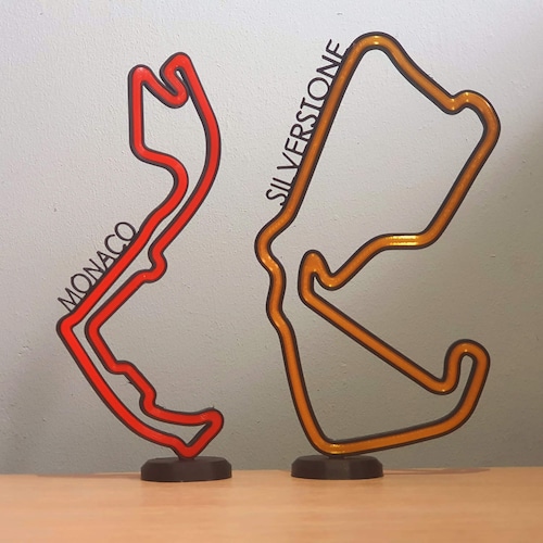 2023 F1 Race Track Circuits 3D Wall Art - Perfect For Garage, Man Cave, Or Office