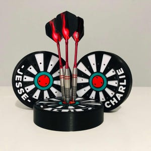 Personalised Dart Holder: Dartboard Inspired Display