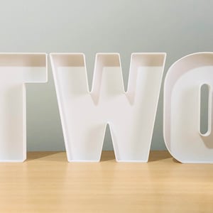 Fillable Letter: Hollow Number, Symbol, or Shapes