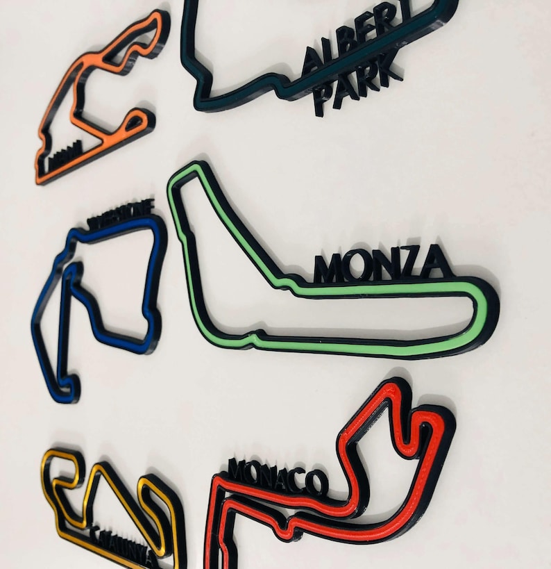 Formula 1, F1 Circuit, Race Track, 3D Wall Art