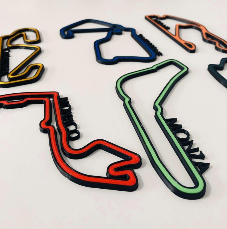 Formula 1, F1 Circuit, Race Track, 3D Wall Art