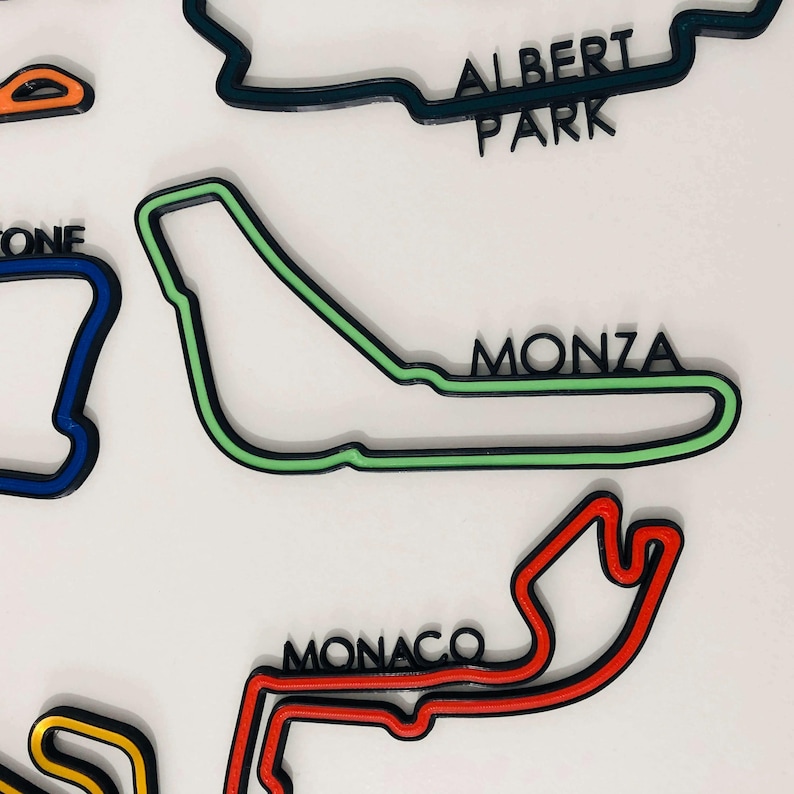 Formula 1, F1 Circuit, Race Track, 3D Wall Art