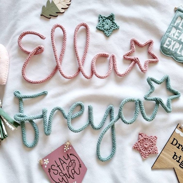 Knitted Wall Hanging Etsy