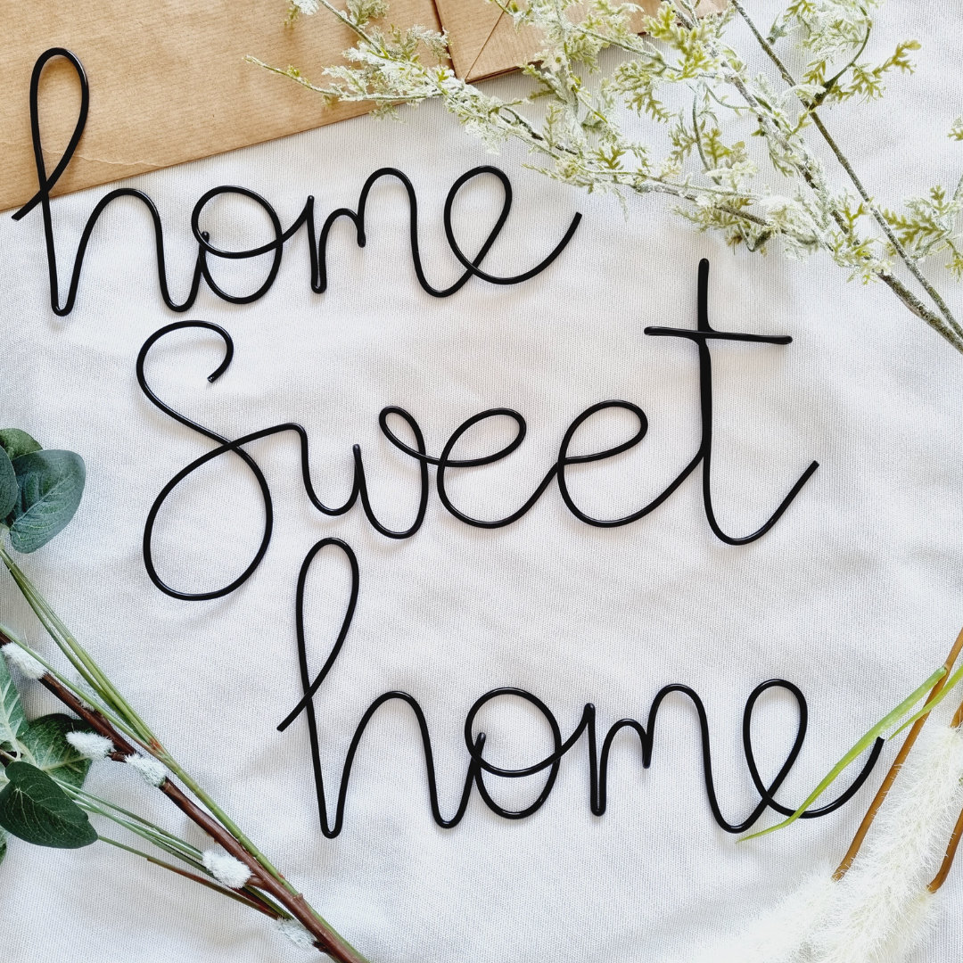 Wire Words | Wire Writing | Home Decor | Wire Quotes | Wire Names l Hall Decor l Personalised Family Gift l Home Sweet Home Sign