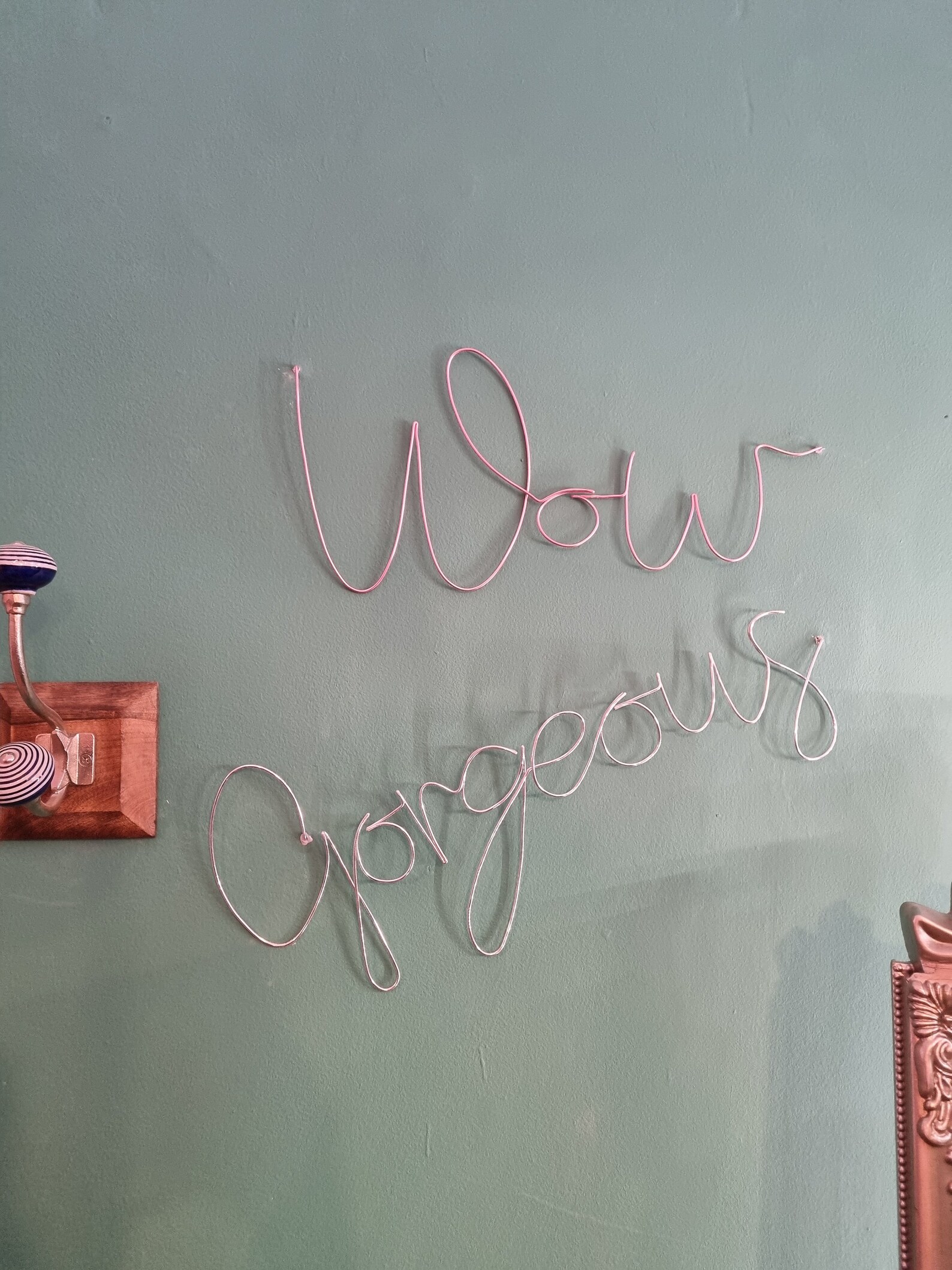 Wire Words Wire Writing Home Decor Wire Quotes Wire Etsy UK