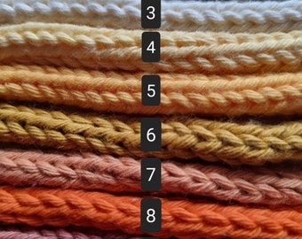 Knitted Icord by the Metre l Tricotin l Knitted Icord l String Rope l Knitted Tube l French Knitting l Tricotin Tube