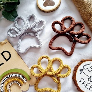 Paw Print l Knitted Paw Print l Wire Paw Print l Gifts for Dogs l Dog Lover l Fur Baby l Gifts for Pets l Pet Lover l Pet Decor