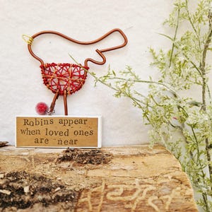 Christmas Decoration l Robin l Wire Robin l Loved ones l Memorial Gift l Christmas Gift l Wire Ornament l Wire Art l Christmas Decor