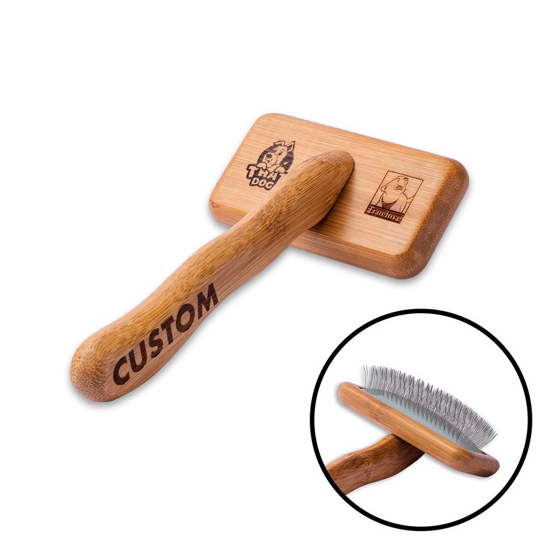 Custom Pet Dog Cat Brush Personalized Dog Gift Grooming Bamboo Birthday Gift Present Cat Comb Christmas Gift Brosse pour Noeud Chat image 8