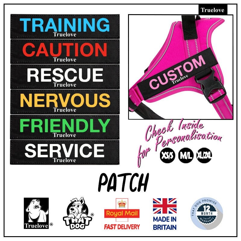 LARGE Custom Dog Velcro Patches 2 x 6 k9empawered, Dog Velcro Patches