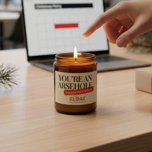 Divertente candela per il Secret Santa – Sei uno stronzo, regalo scherzoso