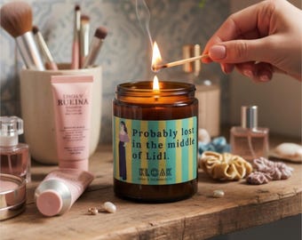 Funny Lidl Candle: British Humor Soy Wax Candle for Her