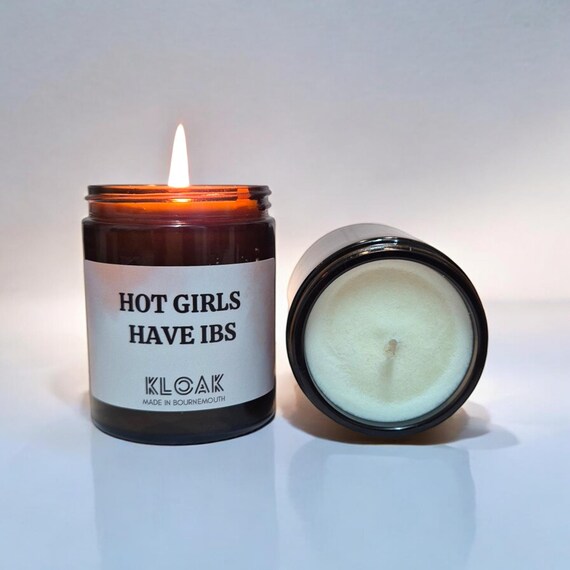 Hot Girls Have IBS Candle | Funny Candles Made in Bournemouth | Unique Gifts for Her