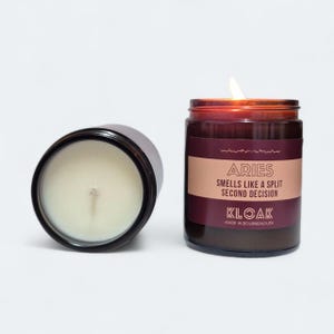 Aries Birthday Candle – Smells Like a Split Second Decision | Funny Gift for Aries Friends