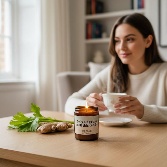 Offensive Slogan Soy Wax Candle | Funny Gift for Her
