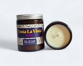 Pasta Pun Soy Candle Gift for Him | Funny Foodie Present